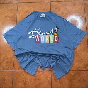 Vintage Disney Mickey Mouse Graphic Tee Blue XL